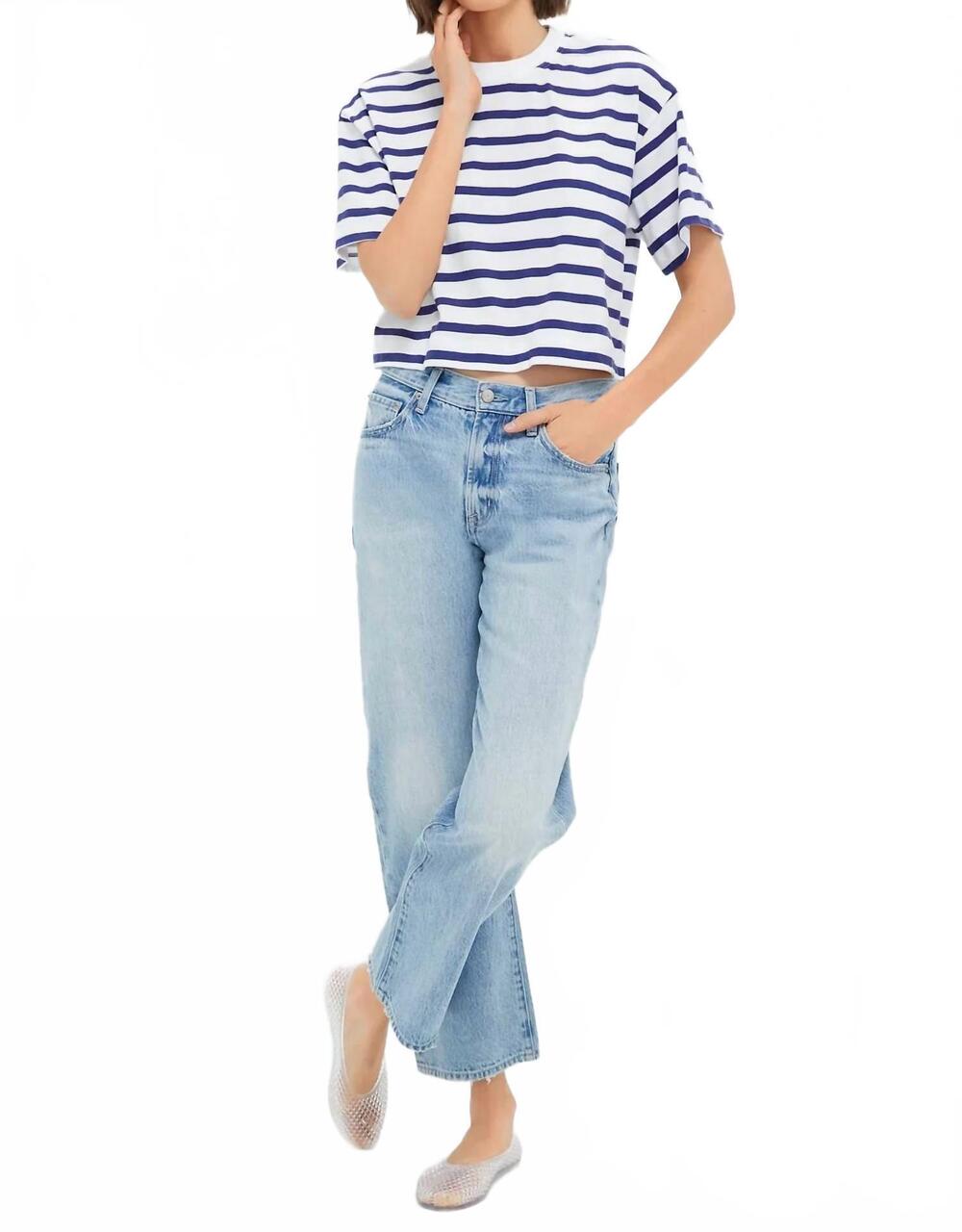 NEW PISTOLA lexi bowed straight jeans in athens